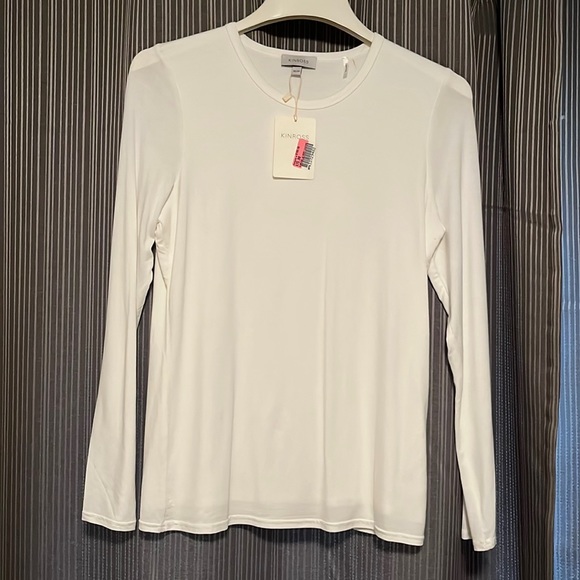 KINROSS Bamboo Cashmere crew neck long sleeve size M NWT - Picture 2 of 4